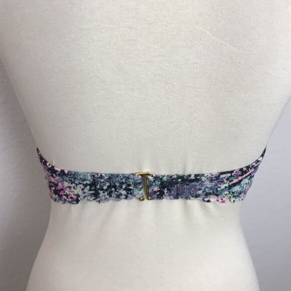 Victoria's Secret Bikini Top Multicolor Print Padded Swimwear - Picture 6 of 7